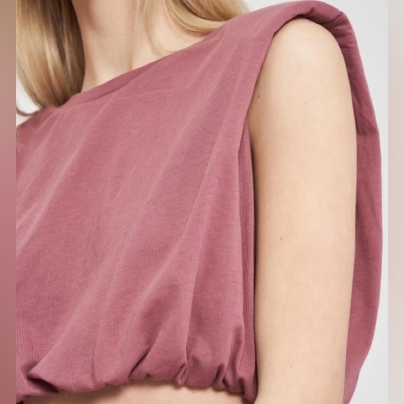 Zara Elastic Waist Top Mauve - Picture 4 of 7